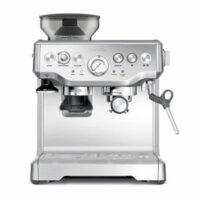 breville espresso machine isolated on white.