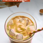 pumpkin cream cold brew labeled for pinterest.