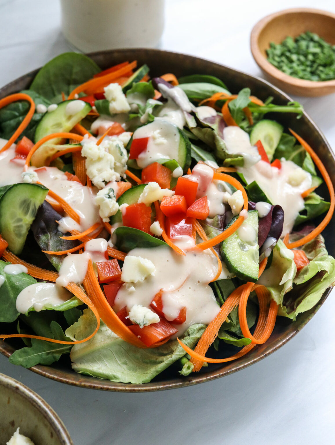 Healthy Blue Cheese Dressing - Detoxinista