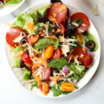 pizza salad pin for pinterest.