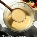 champagne vinaigrette pin labeled for pinterest.