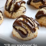 coconut macaroons labeled for pinterest.