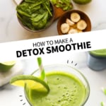 detox smoothie pin labeled for pinterest.