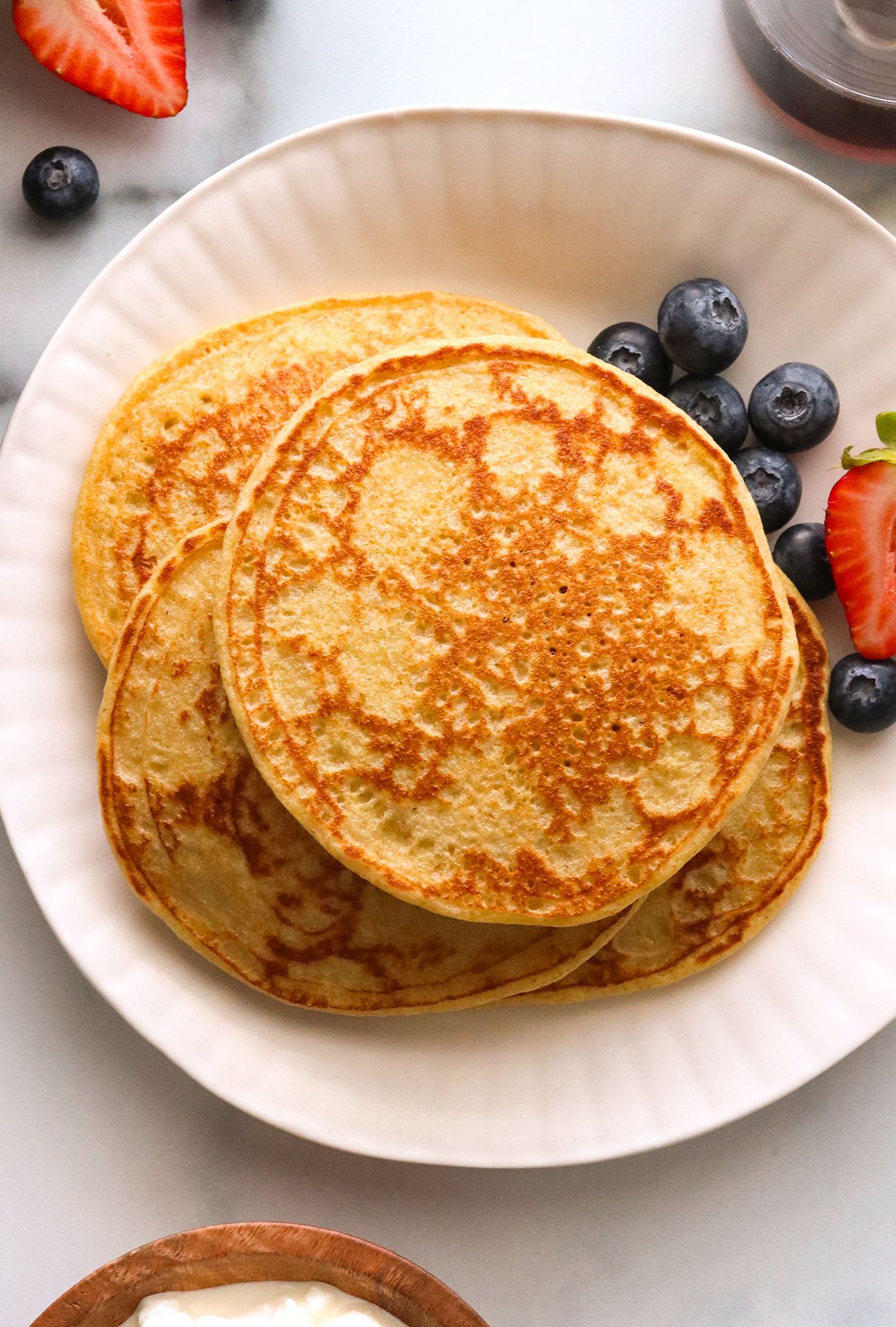 Fluffy Cottage Cheese Pancakes - Detoxinista