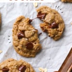 gluten-free oatmeal cookies labeled for pinterest.