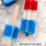 natural red white and blue popsicles labeled for pinterest.